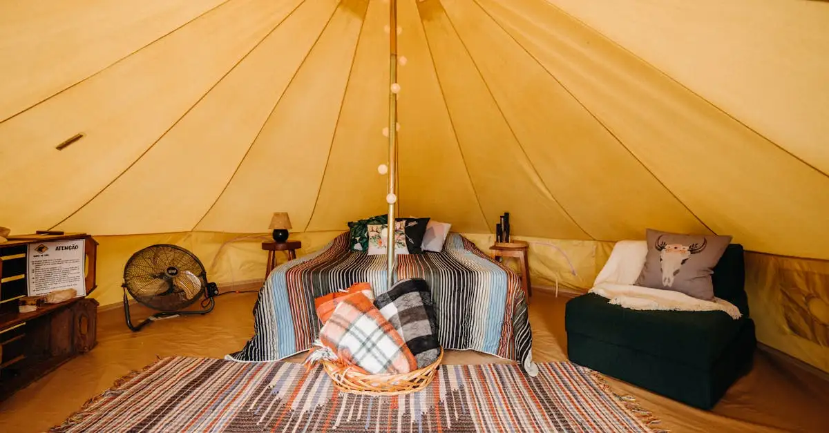 Bell tent inrichten: tips voor een comfortabel verblijf