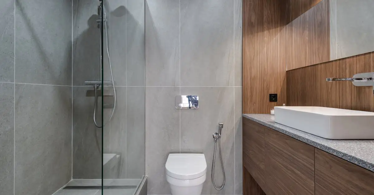 Douche inrichten